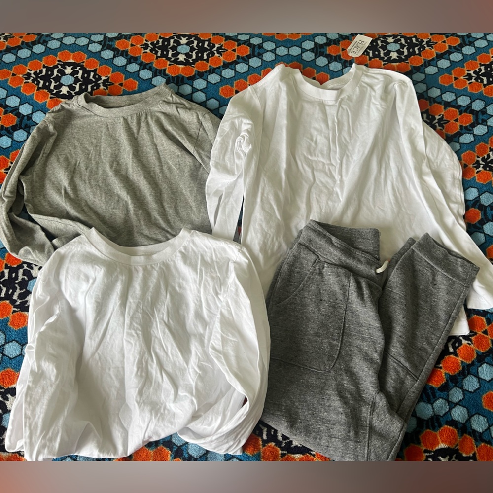 The Children's Place Boys Long Sleeve Cotton Tee’s-Cat & Jack Cotton joggers